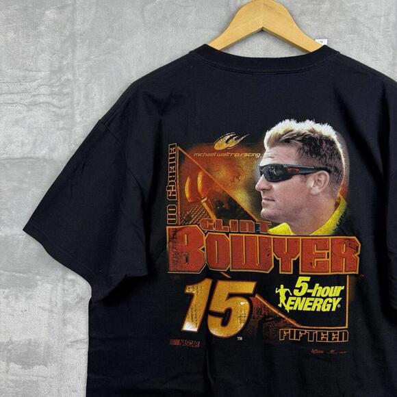 VTG Chase Authentics Clint Bowyer NASCAR Graphic T-Shirt XL 5-Hour Energy Car - Picture 7 of 7